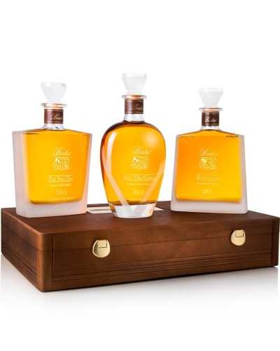 Box of three Berta Grappa Selections 750ml