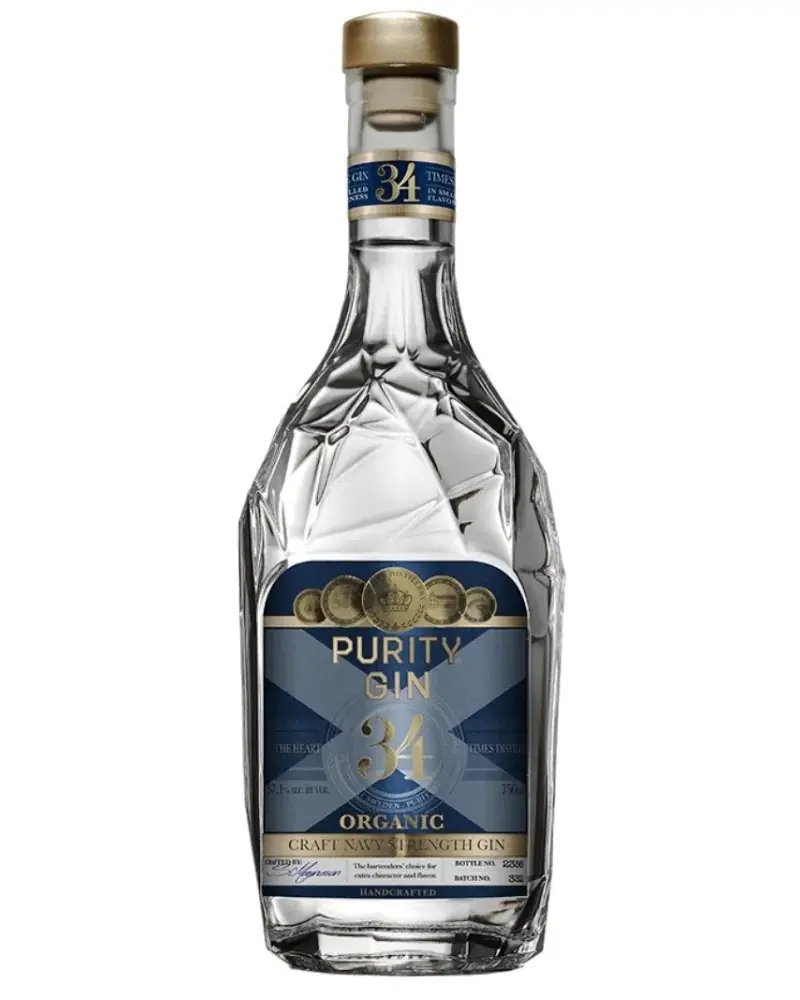 Purity 34 Craft Navy Strength Organic Gin 750ml