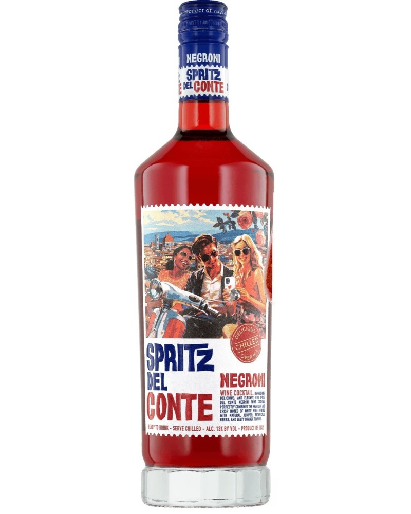 Spritz Del Conte Negroni Italian Aperitif-Style Spritz Cocktail 750ml