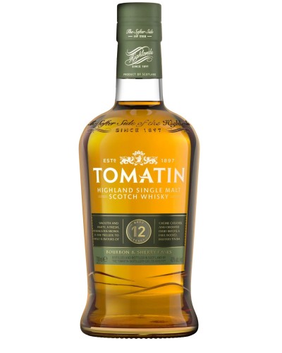 Tomatin 12 Year Aged Bourbon & Sherry Casks Highland Single Malt Scotch Whisky 750ml