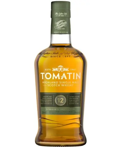 Tomatin 12 Year Aged Bourbon & Sherry Casks Highland Single Malt Scotch Whisky 750ml