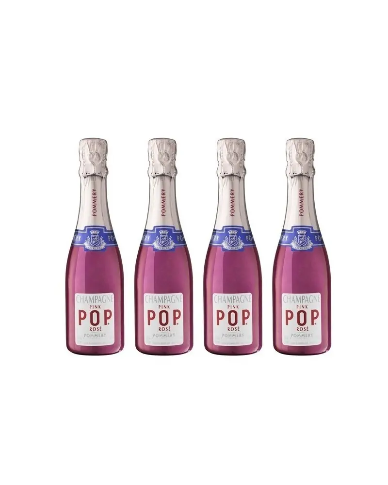 Pommery Champagne Pink Pop 4Pk 187ml Pommery Champagne Pink Pop 4Pk 187ml