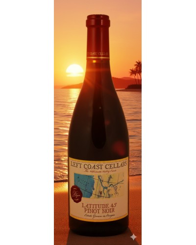 Left Coast Pinot Noir Latitude 45deg Willamette Valley 750ml